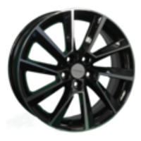 Khomen Wheels 6x16/5x100 ET45 D54,1 KHW1604 (Yaris) Black-FP
