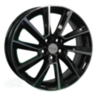 Khomen Wheels 6x16/5x100 ET40 D54,1 KHW1604 (Prius) Black-FP