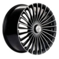 Khomen Wheels 9,5x20/5x112 ET38 D66,6 KHW2008 (Mercedes Rear) Black-FP