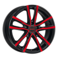 MAK 7x17/5x114,3 ET40 D76 Milano Black Red Face