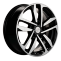 Khomen Wheels 6,5x16/5x100 ET39 D57,1 KHW1612 (Polo) Black-FP