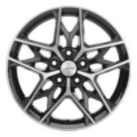 Khomen Wheels 7x17/5x114,3 ET45 D60,1 KHW1709 (Changan/Geely/Lexus/Toyota) Black-FP