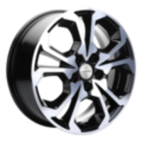 Khomen Wheels 7x17/5x108 ET43 D65,1 KHW1711 (DFM AX 7) Black-FP
