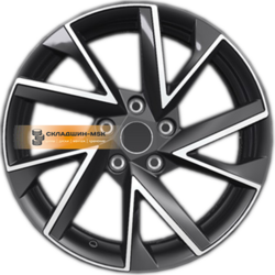 Khomen Wheels 7x17/5x108 ET50 D63,3 KHW1714 (Kuga/Focus) Black-FP