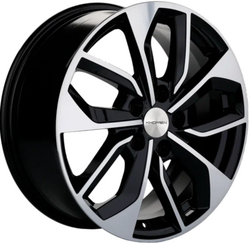 Khomen Wheels 7x17/5x108 ET43 D65,1 KHW1703 (DFM AX 7) Black-FP