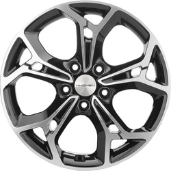 Khomen Wheels 7x17/5x114,3 ET45 D60,1 KHW1702 (Changan/Geely/Lexus/Toyota) Black-FP