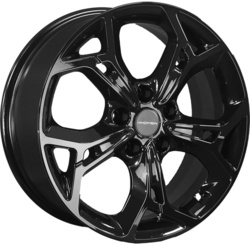 Khomen Wheels 7x17/5x108 ET50 D63,35 KHW1702 (Ford C-Max) Black