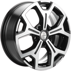 Khomen Wheels 6,5x17/5x114,3 ET40 D64,1 KHW1710 (Haval F7/F7x) Black-FP