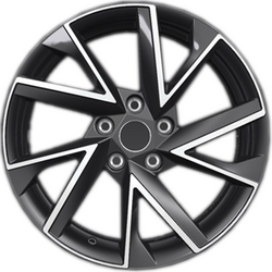 Khomen Wheels 7x17/5x114,3 ET45 D66,1 KHW1714 (Teana/X-trail) Black-FP