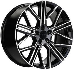Khomen Wheels 9,5x21/5x114,3 ET40 D64,1 KHW2101 (Tesla) Black-FP