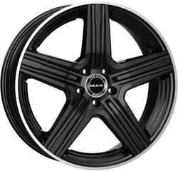 MAK 8x18/5x112 ET50 D66,6 Lewis Gloss Black Mirror Ring