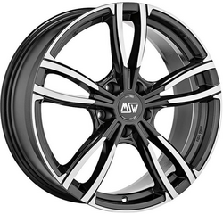 MSW 8x18/5x112 ET42 D73 73 Gloss Dark Grey Full Polished