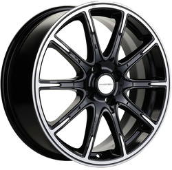 Khomen Wheels 6,5x17/4x100 ET44 D54,1 KHW1707 (KIA Rio I/II Solaris I/II) Black-FP
