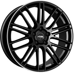 Rial 9,5x21/5x112 ET22 D66,5 KiboX Diamant black lip polished