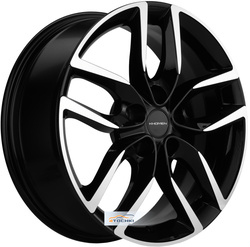 Khomen Wheels 6,5x17/5x108 ET33 D60,1 KHW1708 (Chery Tiggo 7pro) Black-FP Khomen Wheels 6,5x17/5x108 ET33 D60,1 KHW1708 (Chery Tiggo 7pro) Black-FP