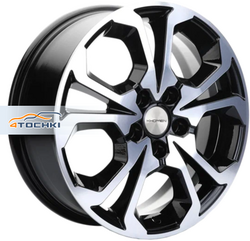 Khomen Wheels 6,5x17/5x108 ET43 D65,1 KHW1711 (DFM AX 7) Black-FP