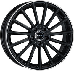 MAK 8x19/5x112 ET48 D66,6 Komet Gloss Black Mirror Ring