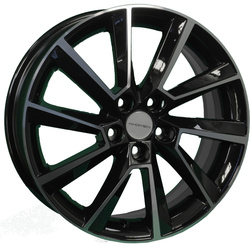 Khomen Wheels 6x16/5x100 ET45 D54,1 KHW1604 (Yaris) Black-FP