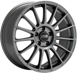 OZ 9,5x19/5x112 ET21 D66,46 Superturismo LM Matt Graphite + Silver Lettering