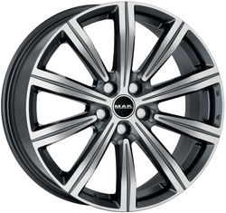 MAK 8x19/5x112 ET28 D66,45 Birmingham Gunmetal Mirror Face