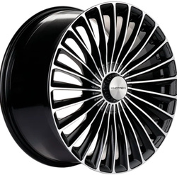 Khomen Wheels 8,5x20/5x112 ET43 D66,6 KHW2008 (Mercedes Front) Black-FP