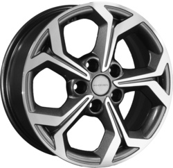 Khomen Wheels 6,5x16/5x114,3 ET46 D67,1 KHW1606 (Mitsubishi) Gray-FP Khomen Wheels 6,5x16/5x114,3 ET46 D67,1 KHW1606 (Mitsubishi) Gray-FP