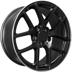 PDW 8x18/5x112 ET35 D66,56 5188 Semi Matt Black+Machine Lip (PDW)