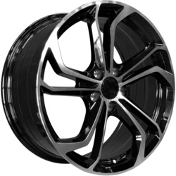 PDW 8x18/5x112 ET42 D57,1 5457 Gloss Black Machine Face (PDW)