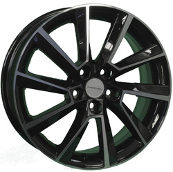 Khomen Wheels 6x16/5x105 ET39 D56,6 KHW1604 (Aveo) Black-FP Khomen Wheels 6x16/5x105 ET39 D56,6 KHW1604 (Aveo) Black-FP