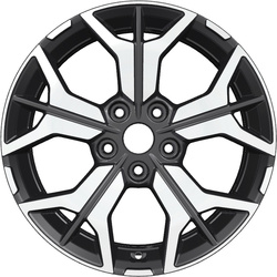 Khomen Wheels 7x17/5x114,3 ET45 D66,1 KHW1715 (Teana/X-trail) Black-FP