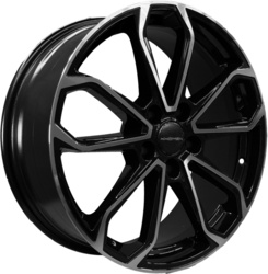 Khomen Wheels 7x18/5x114,3 ET45 D67,1 KHW1816 (Mazda CX-5/Kia Seltos) Black-FP