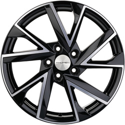 Khomen Wheels 7x17/5x114,3 ET45 D60,1 KHW1714 (Changan/Geely/Lexus/Toyota) Black-FP