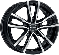 MAK 8x18/5x108 ET45 D72 Milano Black mirror