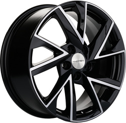 Khomen Wheels 7x17/5x108 ET43 D65,1 KHW1714 (DFM AX 7) Black-FP