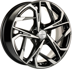 Khomen Wheels 7x17/5x114,3 ET45 D67,1 KHW1716 (CX-5/i40/X-Trail) Black-FP