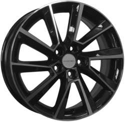 Khomen Wheels 6x16/5x110 ET50 D67,1 KHW1604 (BAIC U5 Plus) Black-FP Khomen Wheels 6x16/5x110 ET50 D67,1 KHW1604 (BAIC U5 Plus) Black-FP