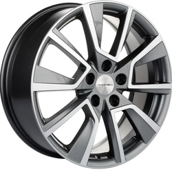 Khomen Wheels 7x18/5x114,3 ET50 D54,1 KHW1802 (Coolray) Gray-FP Khomen Wheels 7x18/5x114,3 ET50 D54,1 KHW1802 (Coolray) Gray-FP