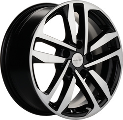 Khomen Wheels 6,5x16/5x114,3 ET45 D67,1 KHW1612 (Huyndai/Mazda) Black-FP Khomen Wheels 6,5x16/5x114,3 ET45 D67,1 KHW1612 (Huyndai/Mazda) Black-FP