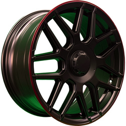 PDW 8,5x19/5x130 ET38 D66,6 L5424 Satin Black Red Lip (PDW) PDW 8,5x19/5x130 ET38 D66,6 L5424 Satin Black Red Lip (PDW)