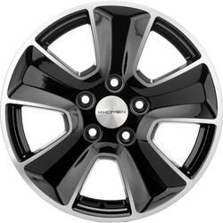 Khomen Wheels 6,5x16/5x110 ET45 D67,1 KHW1601 (DFM 580) Black-FP Khomen Wheels 6,5x16/5x110 ET45 D67,1 KHW1601 (DFM 580) Black-FP