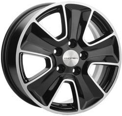 Khomen Wheels 6,5x16/5x114,3 ET45 D54,1 KHW1601 (Geely Atlas Pro) Black-FP Khomen Wheels 6,5x16/5x114,3 ET45 D54,1 KHW1601 (Geely Atlas Pro) Black-FP