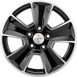 Khomen Wheels 6,5x16/5x114,3 ET50 D66,1 KHW1601 (Renault/Nissan) Black-FP Khomen Wheels 6,5x16/5x114,3 ET50 D66,1 KHW1601 (Renault/Nissan) Black-FP