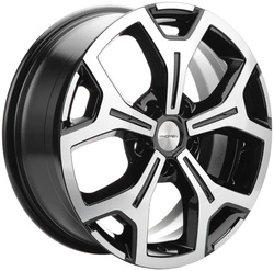 Khomen Wheels 6,5x17/5x108 ET33 D60,1 KHW1710 (Chery Tiggo 7pro) Black-FP Khomen Wheels 6,5x17/5x108 ET33 D60,1 KHW1710 (Chery Tiggo 7pro) Black-FP