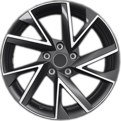 Khomen Wheels 7x17/5x112 ET45 D57,1 KHW1714 (Karoq) Black-FP Khomen Wheels 7x17/5x112 ET45 D57,1 KHW1714 (Karoq) Black-FP