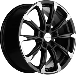 Khomen Wheels 7,5x18/5x108 ET40 D54,1 KHW1808 (Jac/Москвич 3) Black-FP Khomen Wheels 7,5x18/5x108 ET40 D54,1 KHW1808 (Jac/Москвич 3) Black-FP
