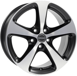 Borbet 7x16/5x115 ET40 D70,1 CC Black Polished Glossy Borbet 7x16/5x115 ET40 D70,1 CC Black Polished Glossy