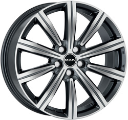 MAK 8,5x20/5x120 ET45 D65,1 Birmingham Gunmetal Mirror Face MAK 8,5x20/5x120 ET45 D65,1 Birmingham Gunmetal Mirror Face