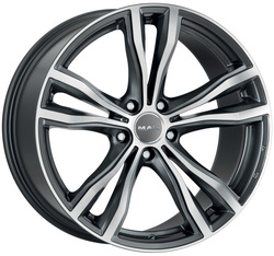 MAK 11,5x21/5x120 ET38 D74,1 X-Mode Gunmetal Mirror Face MAK 11,5x21/5x120 ET38 D74,1 X-Mode Gunmetal Mirror Face