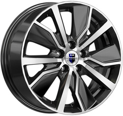 K&K 6,5x16/5x100 ET38 D57,1 Гамбит (КС961) Алмаз черный K&K 6,5x16/5x100 ET38 D57,1 Гамбит (КС961) Алмаз черный