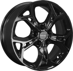 Khomen Wheels 7x17/5x108 ET43 D65,1 KHW1702 (DFM AX 7) Black Khomen Wheels 7x17/5x108 ET43 D65,1 KHW1702 (DFM AX 7) Black